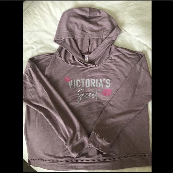 Victoria's Secret Tops - 💋 SOLD Victoria Secret Lounge Lips Hoodie! 💋